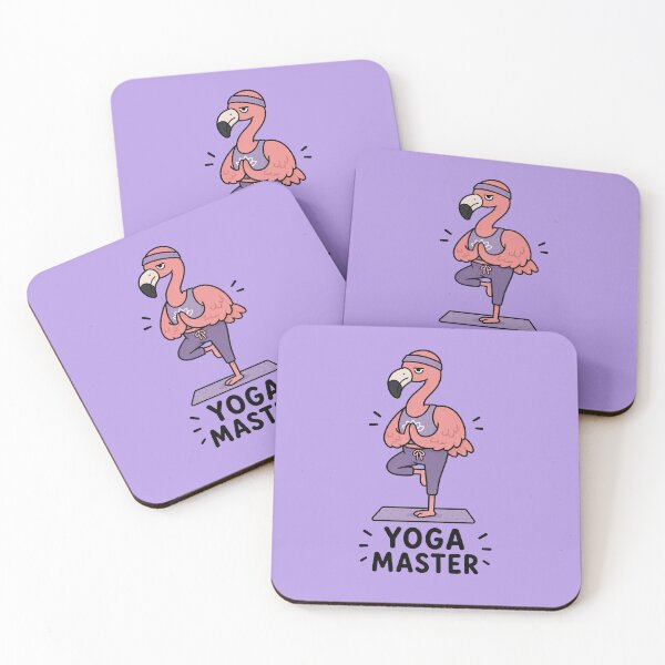 Item preview, Yoga Master Flamingo Sticker designed and sold by MonkiFlipp.