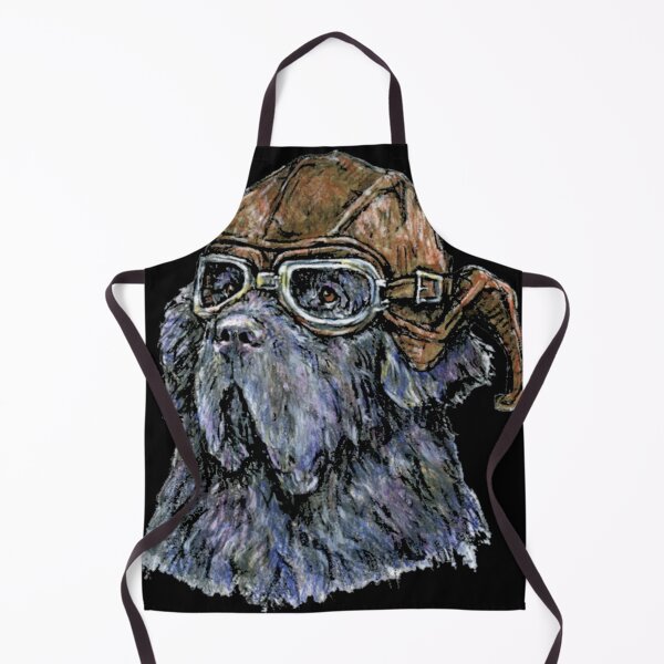 Item preview, Aviator Newf In Leather Flying Helmet And Goggles designed and sold by RumiZoJin.