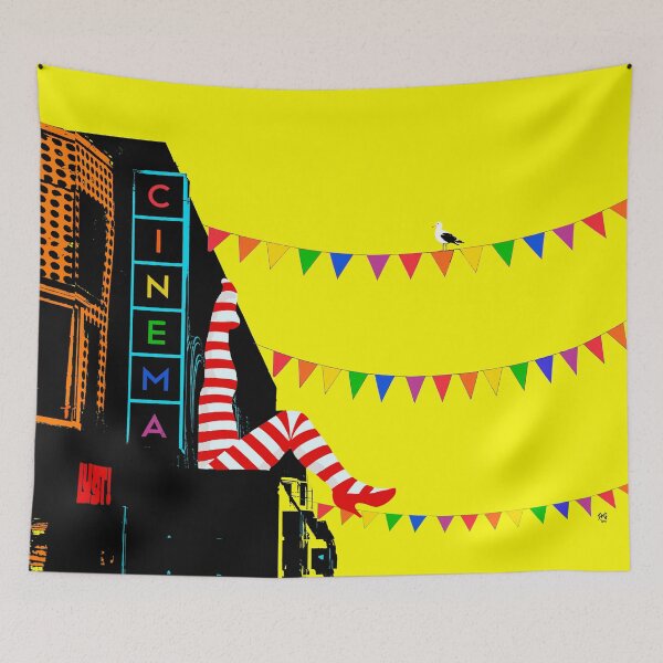 Item preview, Billy BRightOn on Brighton Can-Can Legs Komedia Pop Art Yellow designed and sold by StudioFlea.