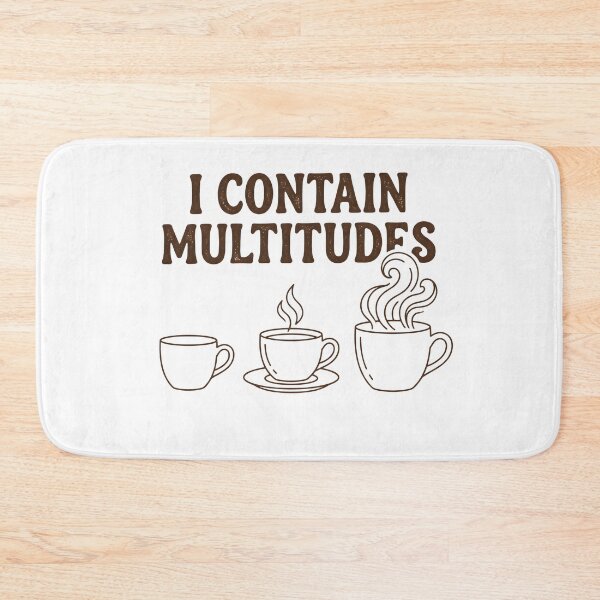 Item preview, I Contain Multitudes Coffee Lover Literary Quote Vintage T-Shirt designed and sold by StickerNestYou.