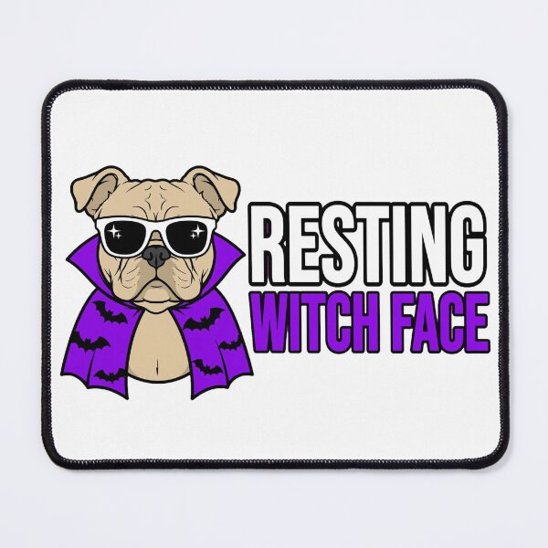 Item preview, Resting Witch Face Bulldog Halloween Funny Witch Dog designed and sold by KnrNazimTHRE4DS.