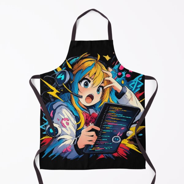 Item preview, Anime Amelia Ai Girl Coding Panic Shirt Funny Tech designed and sold by zeninix.