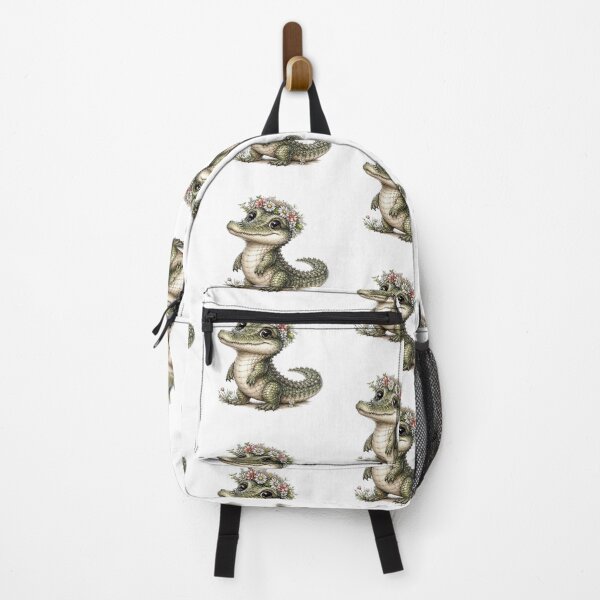 Item preview,  Little Crocodile Blooming with Joy designed and sold by BRETT'S ART STUDIO.