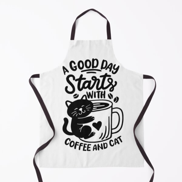 Item preview, Good Day Starts with Coffee and Cat designed and sold by FloraMyst.