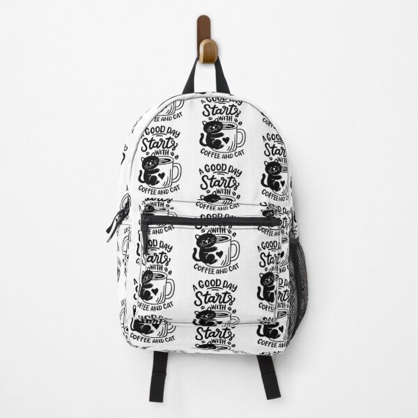 Item preview, Good Day Starts with Coffee and Cat designed and sold by FloraMyst.