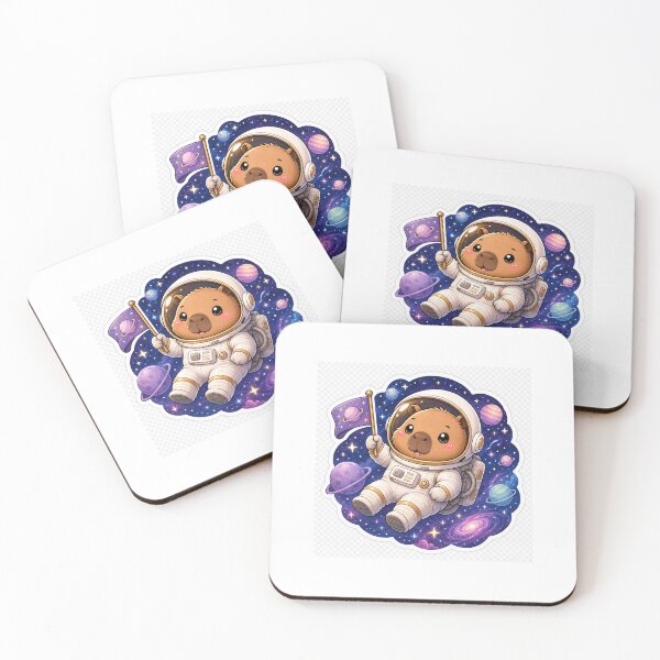 Item preview, Cute Capybara Astronaut Sticker. designed and sold by StickerVerse4798.