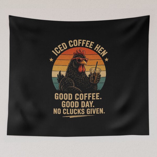 Item preview, Iced Coffee Hen - Good coffee Good day. designed and sold by Remigiusz Florczak CA.