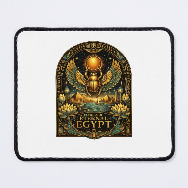 Item preview, Echoes of Eternal Egypt | Luxury Ancient Egyptian Art | Golden Scarab & Nile Travel Design designed and sold by Art Wave Studio.