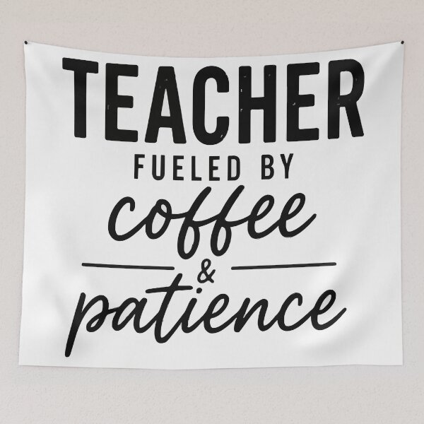 Item preview, Teacher Fueled by Coffee and Patience Funny Teacher T-Shirt designed and sold by Sunday.Supply.