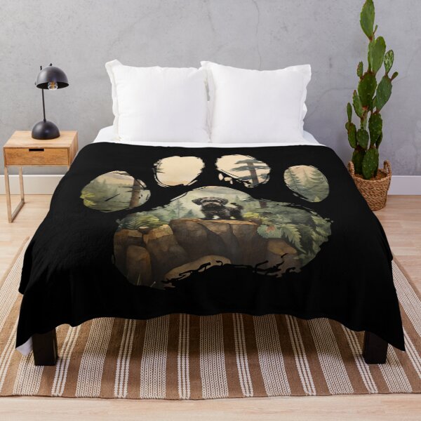 Item preview, Funny Yorkiepoo Paw Foggy Mountain Tree Mom Dad Kids designed and sold by rafaeltto.