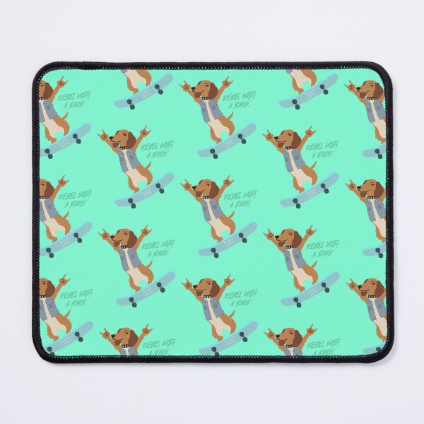Item preview, Skateboarding Dachshund Punk Rock Cartoon For Wiener Dog lover designed and sold by roarsomethings.
