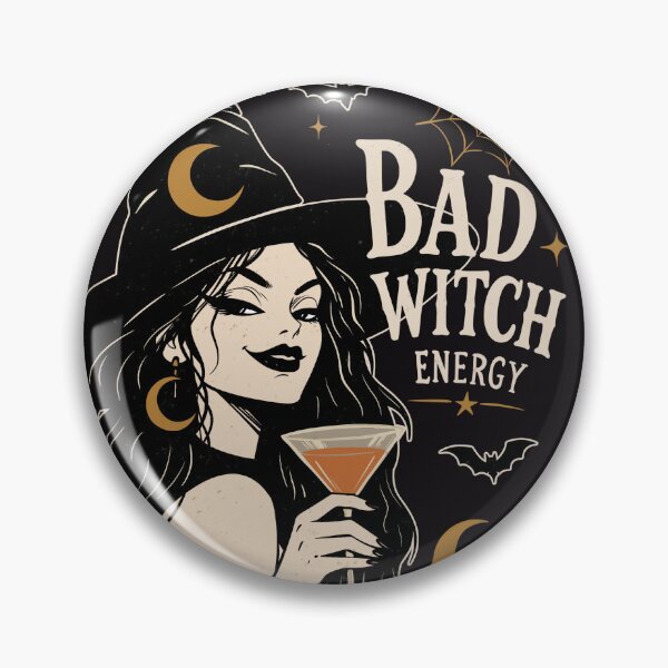 Item preview, Bad Witch Energy Vintage Witch Halloween | Black Gothic Witch Aesthetic Graphic designed and sold by MonNoir.