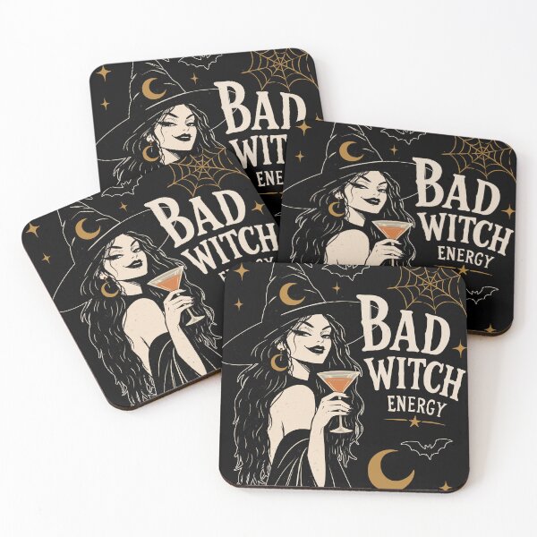 Item preview, Bad Witch Energy Vintage Witch Halloween | Black Gothic Witch Aesthetic Graphic designed and sold by MonNoir.