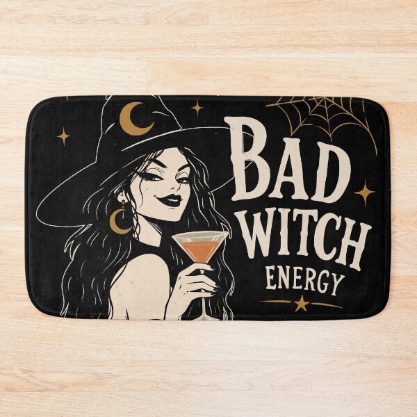 Item preview, Bad Witch Energy Vintage Witch Halloween | Black Gothic Witch Aesthetic Graphic designed and sold by MonNoir.