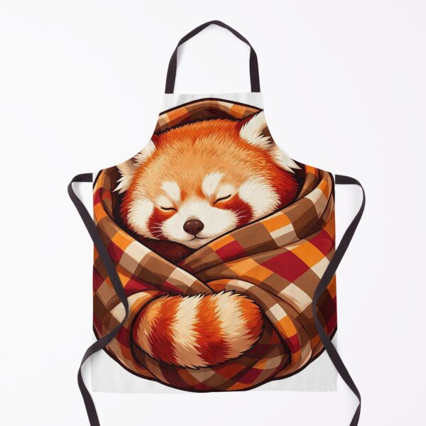 Item preview, Sleeping red panda wrapped in a cozy blanket. designed and sold by DVerse Studio.