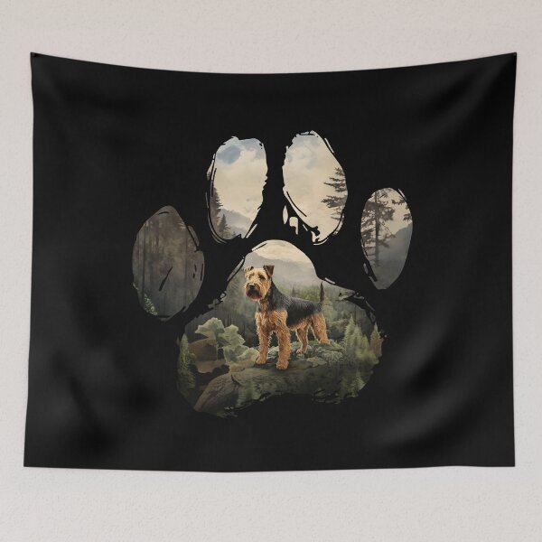 Item preview, Funny Welsh Terrier Paw Foggy Mountain Tree Mom Dad Kids designed and sold by rafaeltto.