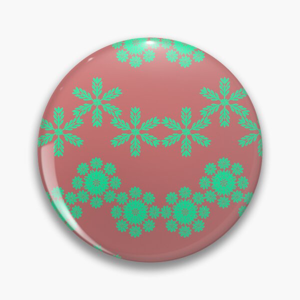 Item preview, Turquoise Floral Wave Grid Seamless Pattern with Geometric Botanical Motifs designed and sold by Ei-Ei.