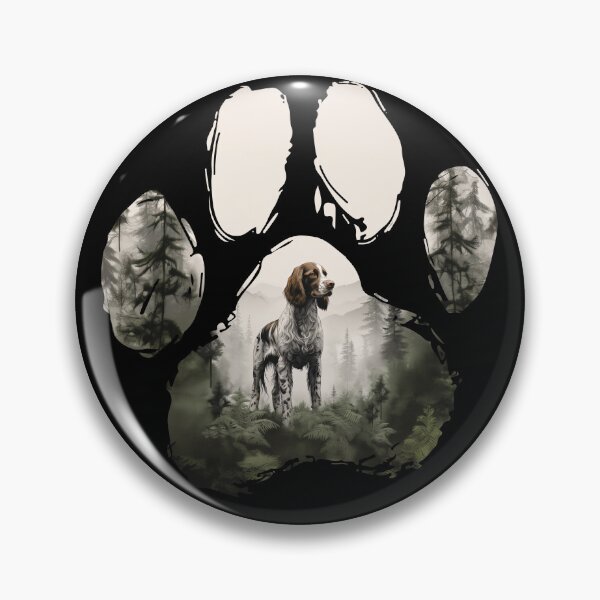 Item preview, Funny Welsh Springer Spaniel Paw Foggy Mountain Tree Mom Dad Kids designed and sold by rafaeltto.