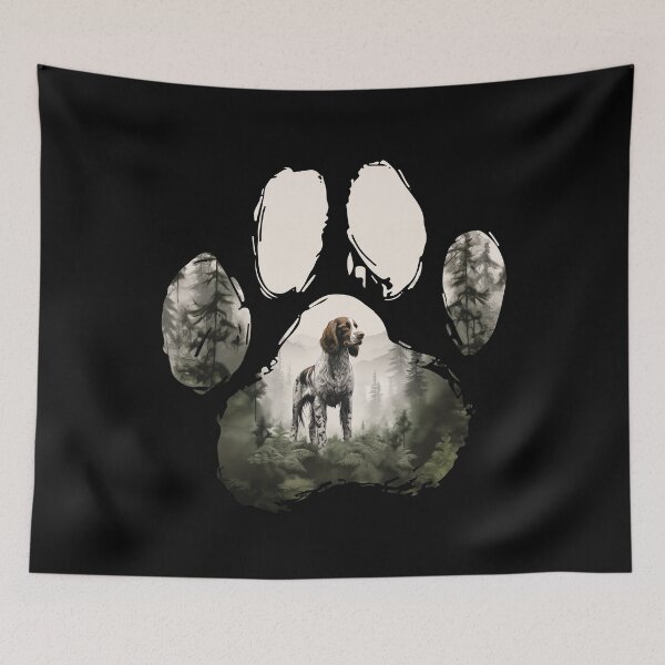 Item preview, Funny Welsh Springer Spaniel Paw Foggy Mountain Tree Mom Dad Kids designed and sold by rafaeltto.