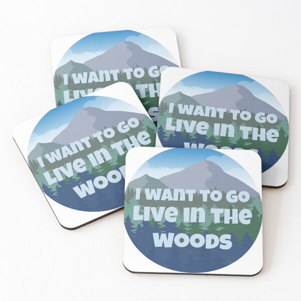 Item preview, I want to go live in the woods designed and sold by Vinji-art.