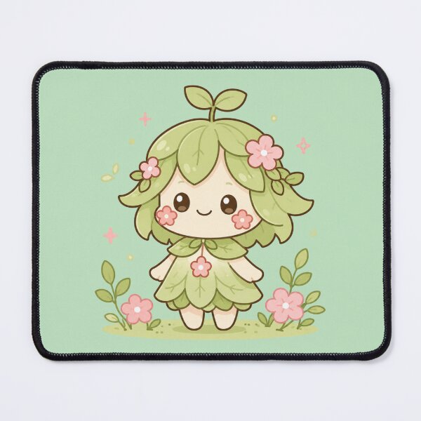 Item preview, Cute Leaf Spirit Kawaii Chibi Forest Sprite designed and sold by ZyloPrints.