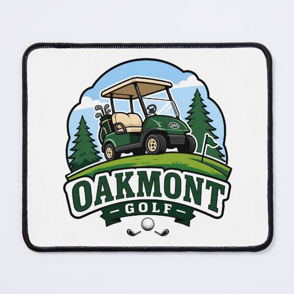 Item preview, Vintage Oakmont Golf Cart Badge designed and sold by Imaginationbeyond.