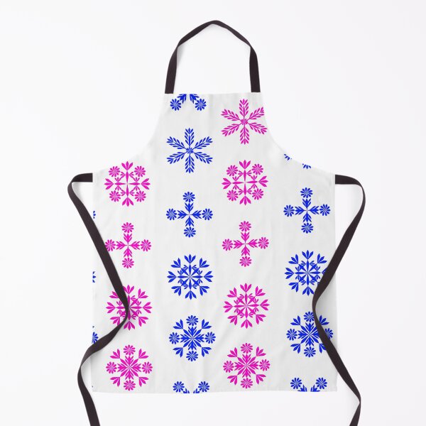 Item preview, Vibrant Pink and Blue Floral Snowflake Seamless Pattern designed and sold by Ei-Ei.