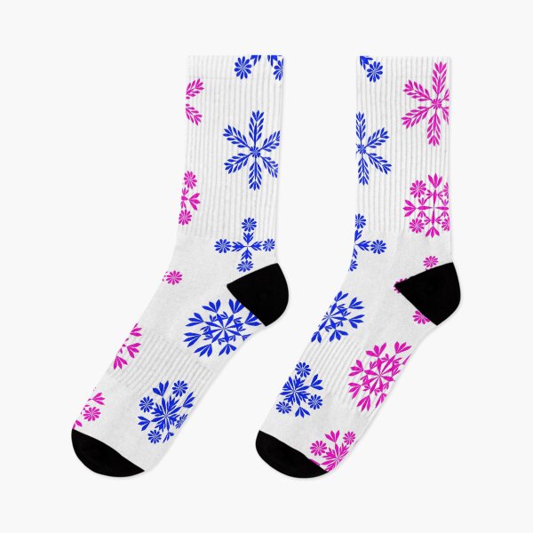 Item preview, Vibrant Pink and Blue Floral Snowflake Seamless Pattern designed and sold by Ei-Ei.