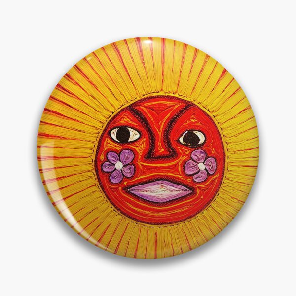 Item preview, The Sun Eclipse, Indigenous Mexican Huichol string art painting art print designed and sold by Jéanpaul  Ferro.