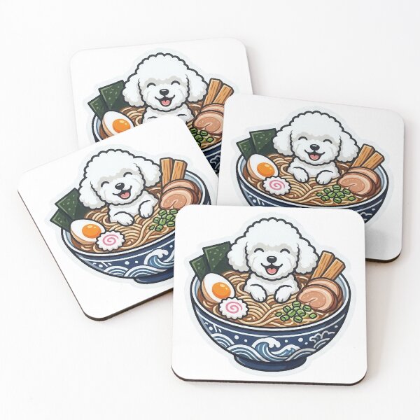 Item preview, Cute Poodle in Ramen Bowl designed and sold by rymarenko.