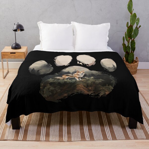 Item preview, Funny Tricolor Corgi Paw Foggy Mountain Tree Mom Dad Kids designed and sold by rafaeltto.