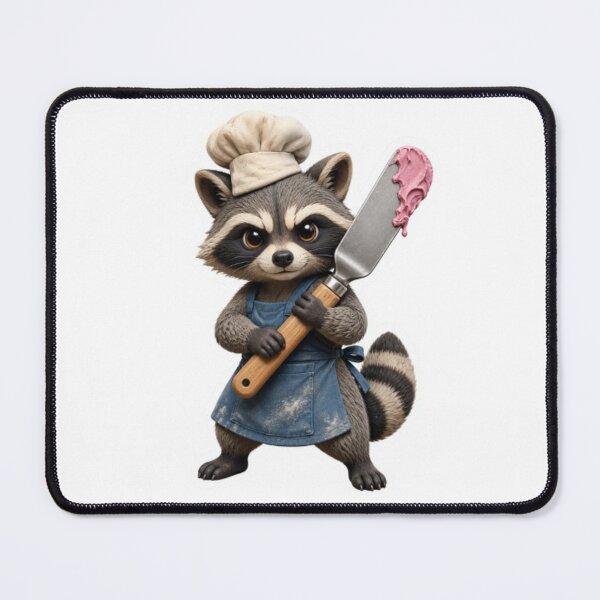 Item preview, Raccoon Baker with Spatula designed and sold by Snurly.