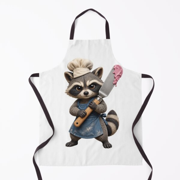 Item preview, Raccoon Baker with Spatula designed and sold by Snurly.