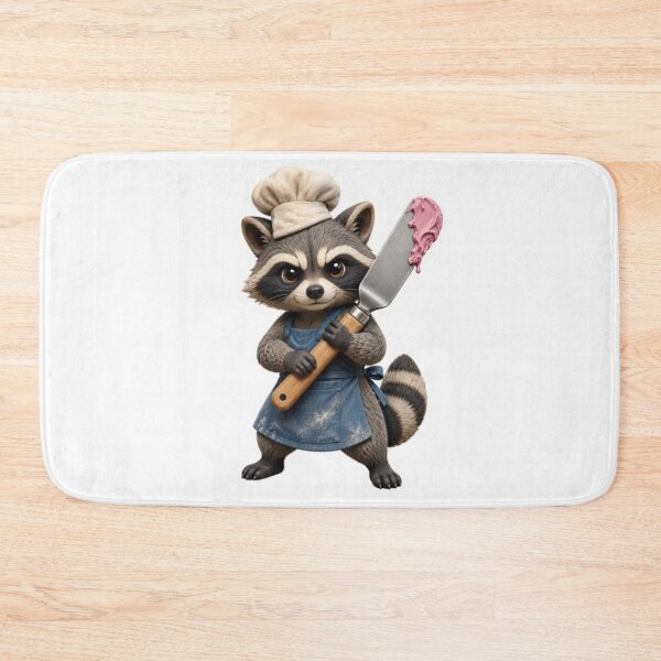Item preview, Raccoon Baker with Spatula designed and sold by Snurly.
