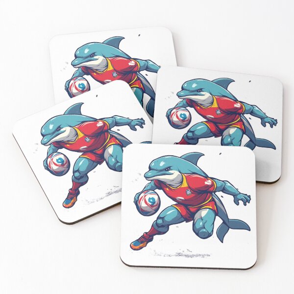 Item preview, Redcliffe Dolphins NRL Rugby Mascot Art designed and sold by WOAWingsofArt.