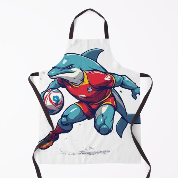 Item preview, Redcliffe Dolphins NRL Rugby Mascot Art designed and sold by WOAWingsofArt.