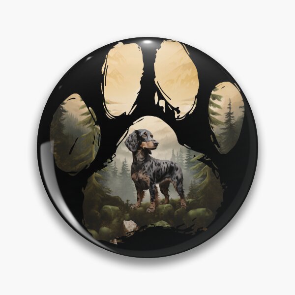 Item preview, Funny Tri Merle Dachshund Paw Foggy Mountain Tree Mom Dad Kids designed and sold by rafaeltto.
