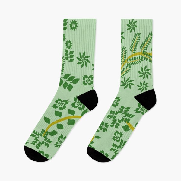 Item preview, Minimalist Botanical Branch Seamless Pattern with Green Floral Motifs designed and sold by Ei-Ei.