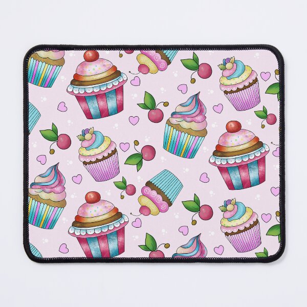 Item preview, Pink Cupcake & Cherries - Original Artwork designed and sold by LC-Handmade.
