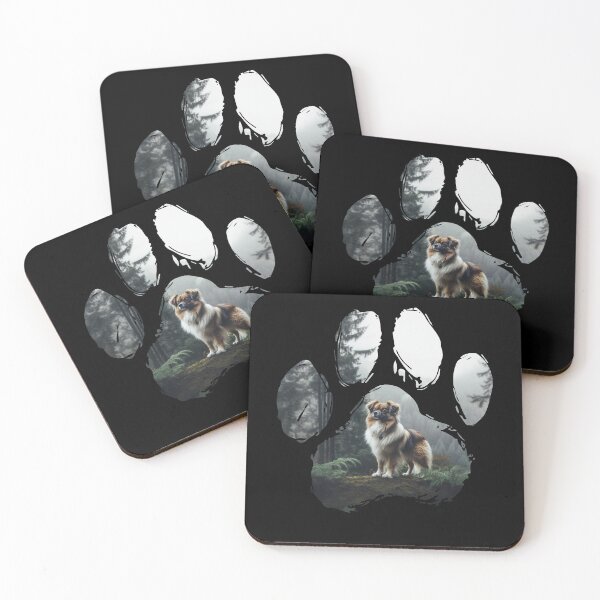 Item preview, Funny Tibetan Spaniel Paw Foggy Mountain Tree Mom Dad Kids designed and sold by rafaeltto.