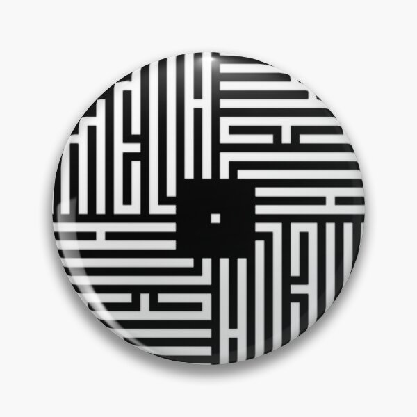 Item preview, Amelia White Modern Geometric Kufi Calligraphy Fro designed and sold by Vintaverse.