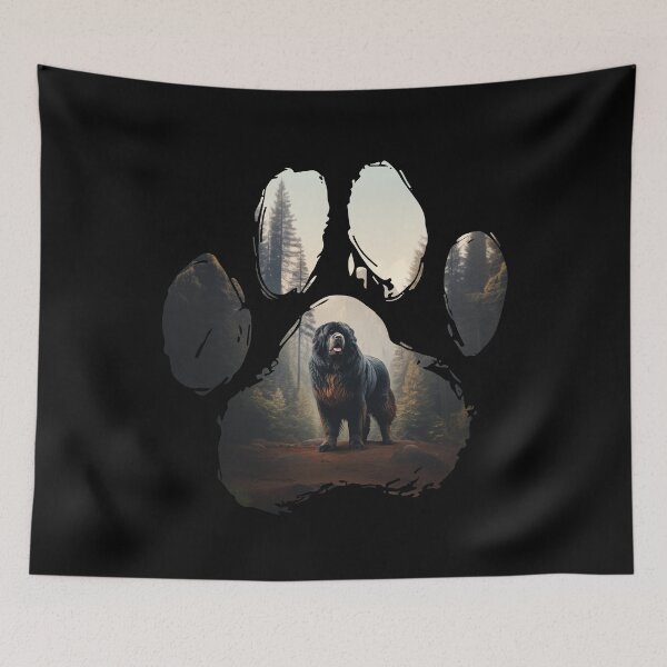 Item preview, Funny Tibetan Mastiff Paw Foggy Mountain Tree Mom Dad Kids designed and sold by rafaeltto.