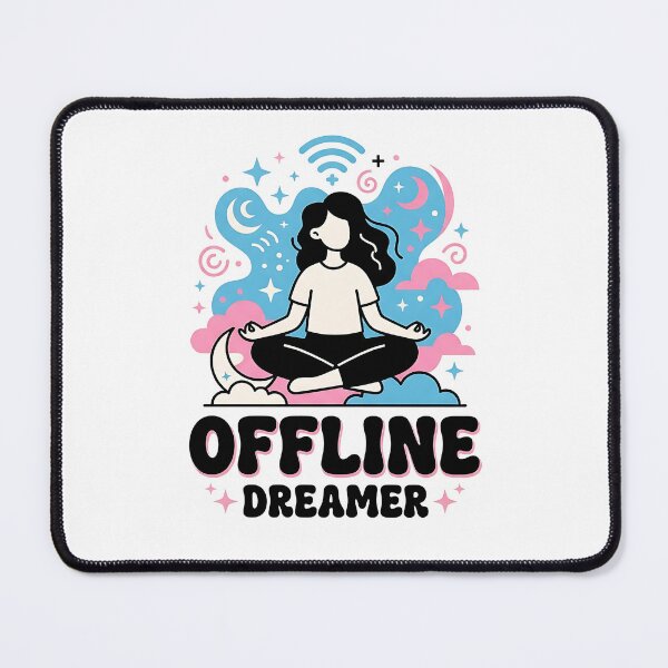 Item preview, Offline Dreamer Meditation Aesthetic Girl designed and sold by Zazz Lee.
