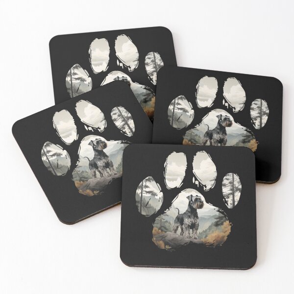 Item preview, Funny Standard Schnauzer Paw Foggy Mountain Tree Mom Dad Kids designed and sold by rafaeltto.