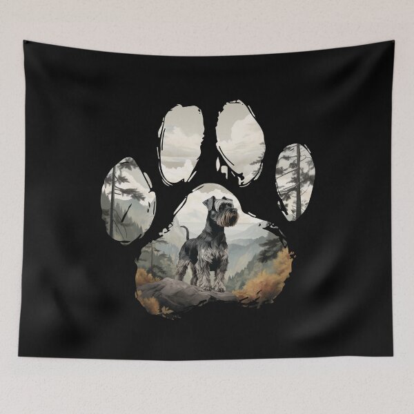 Item preview, Funny Standard Schnauzer Paw Foggy Mountain Tree Mom Dad Kids designed and sold by rafaeltto.