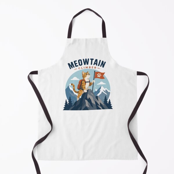 Item preview, Meowtain Climber Cute Cat Hiking Graphic designed and sold by Cerys-GS.