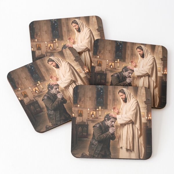 Item preview, Jesus gives vampire his soul back. designed and sold by WiseBow.