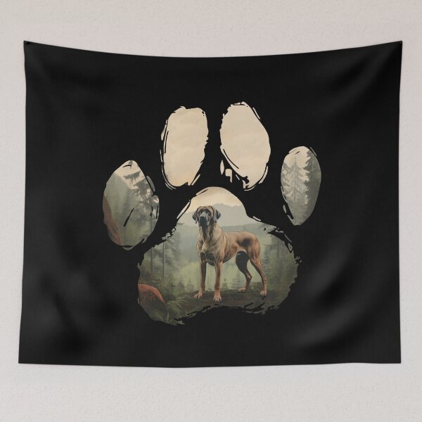 Item preview, Funny Spanish Mastiff Paw Foggy Mountain Tree Mom Dad Kids designed and sold by rafaeltto.