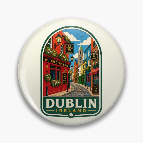 Item preview, Vintage The Temple Bar Dublin Ireland Street designed and sold by Imaginationbeyond.