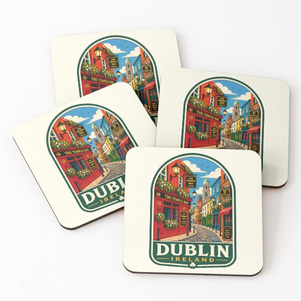 Item preview, Vintage The Temple Bar Dublin Ireland Street designed and sold by Imaginationbeyond.